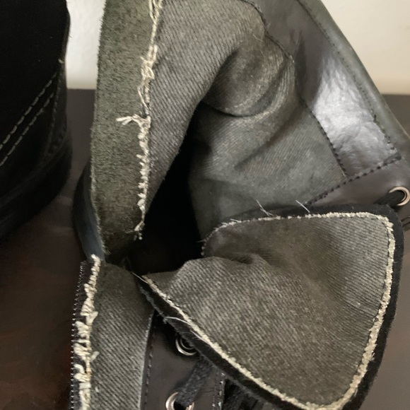 Diesel Black Leather and Suede Boots main image 5